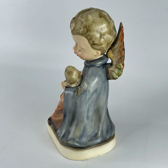 Angel Holding Baby Doll Dog Puppy Figurine VTG NAPCO JAPAN 6.5 Inch Repaired - Picture 3 of 10